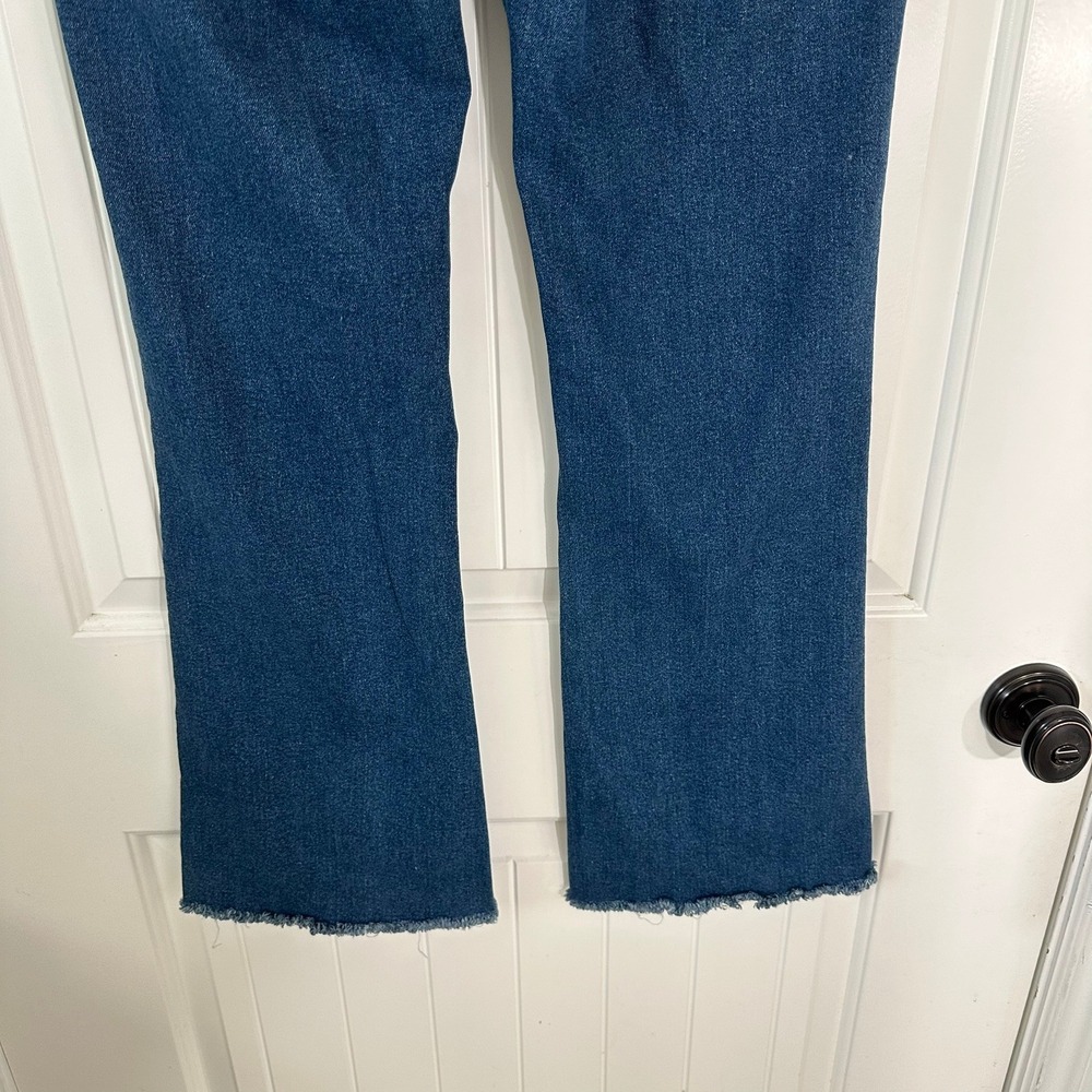 Anthropologie Pilcro High-Rise Trouser Bootcut Jeans Medium Wash Denim Size 31 - Picture 6 of 13